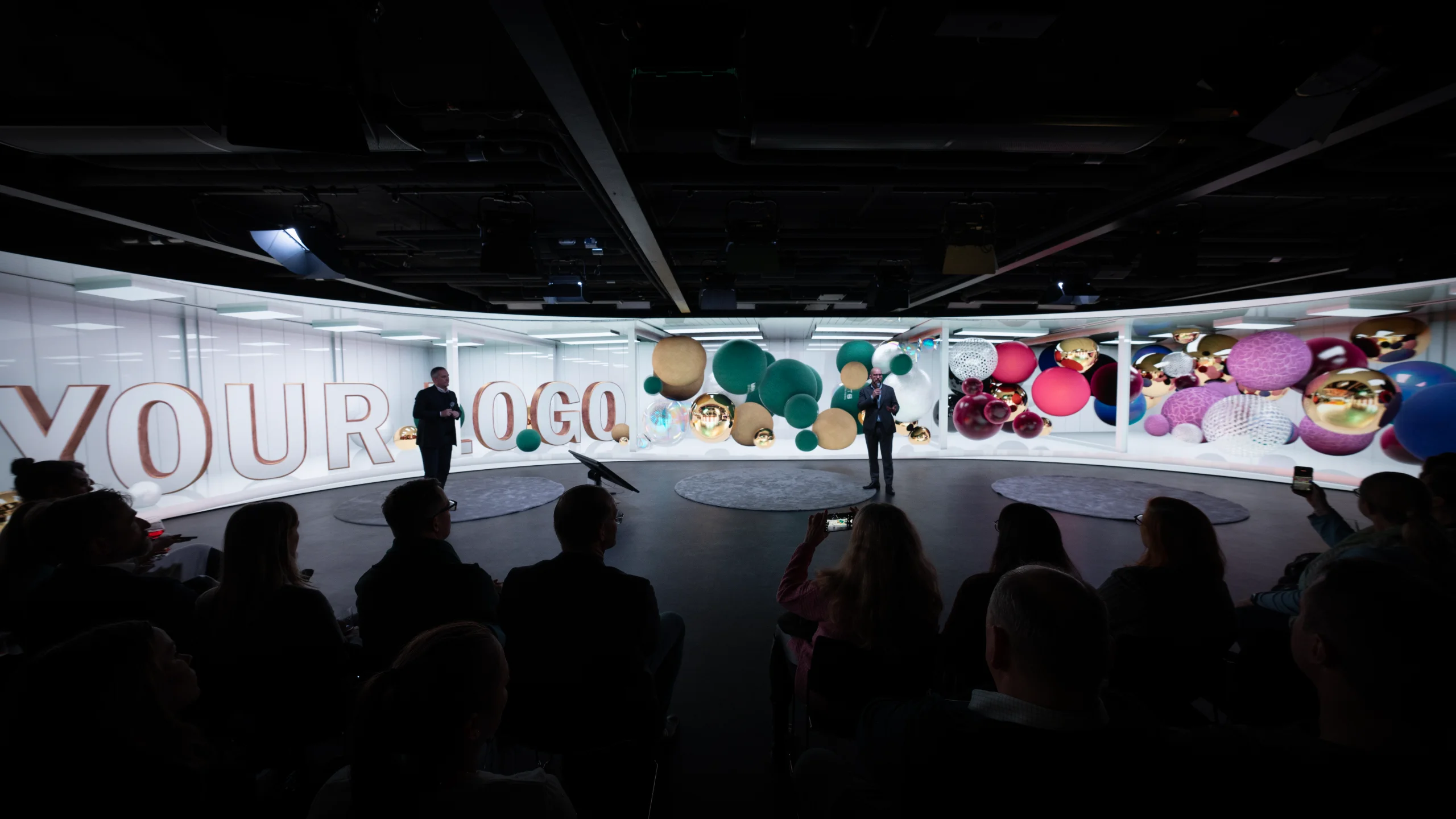 Product launch reveal stage