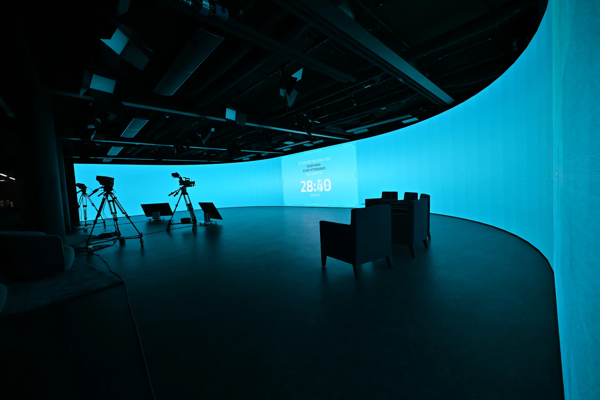 Broadcast studio, live to air